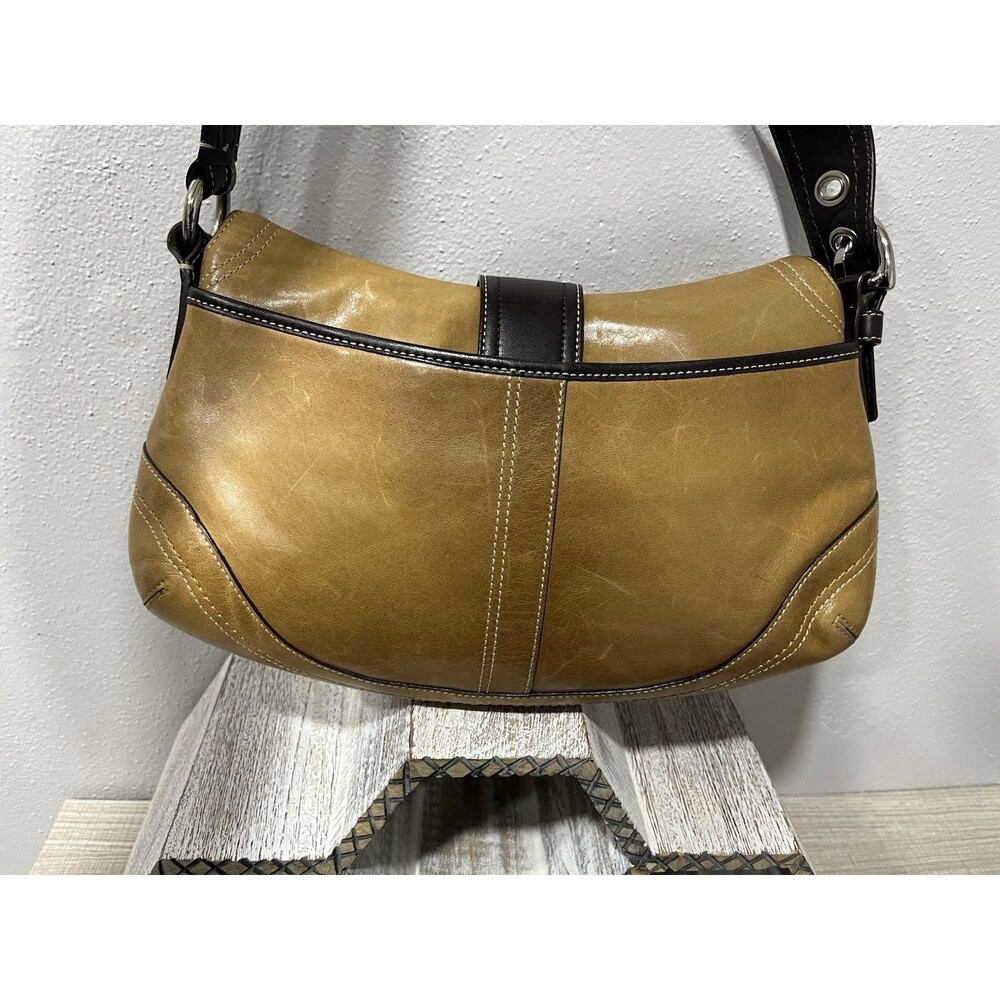 Coach Soho F10910 Vintage Y2K Camel Tan Brown Leather… - Gem